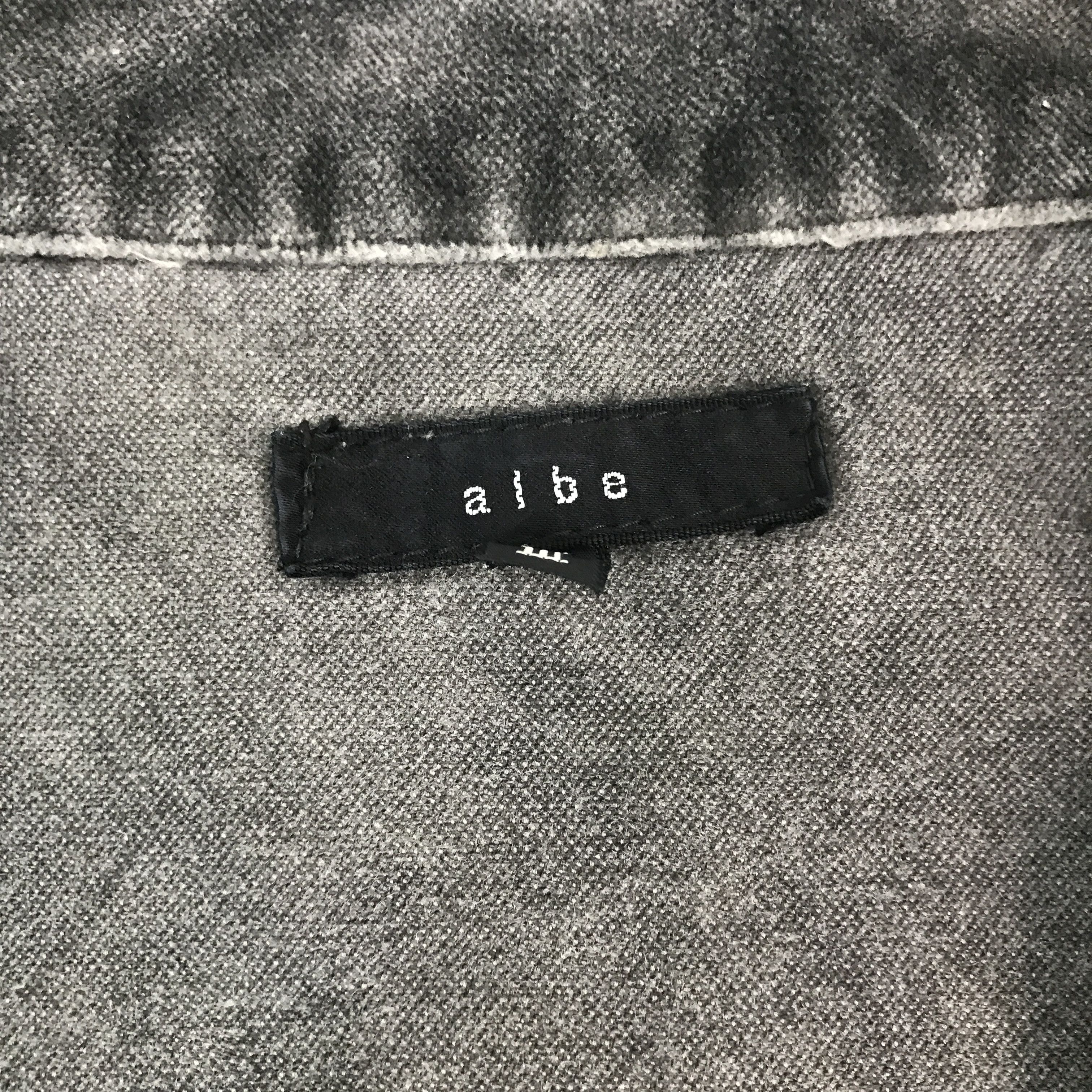 Japanese Brand Rare Japan albe black faded style jacket zipper jacket Size US L / EU 52-54 / 3 - 9 Thumbnail