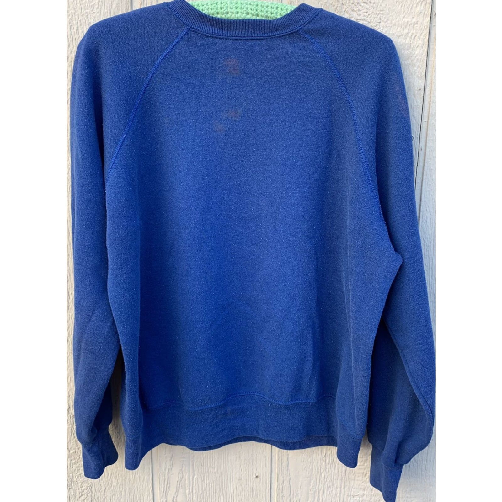 Vintage VINTAGE Bassett-Walker seahorse graphics Raglan Sweatshirt XL Men Blue Graphic Print Raglan Seahorse California Pacific Coast Seaside 90s? Size US XL / EU 56 / 4 - 2 Thumbnail
