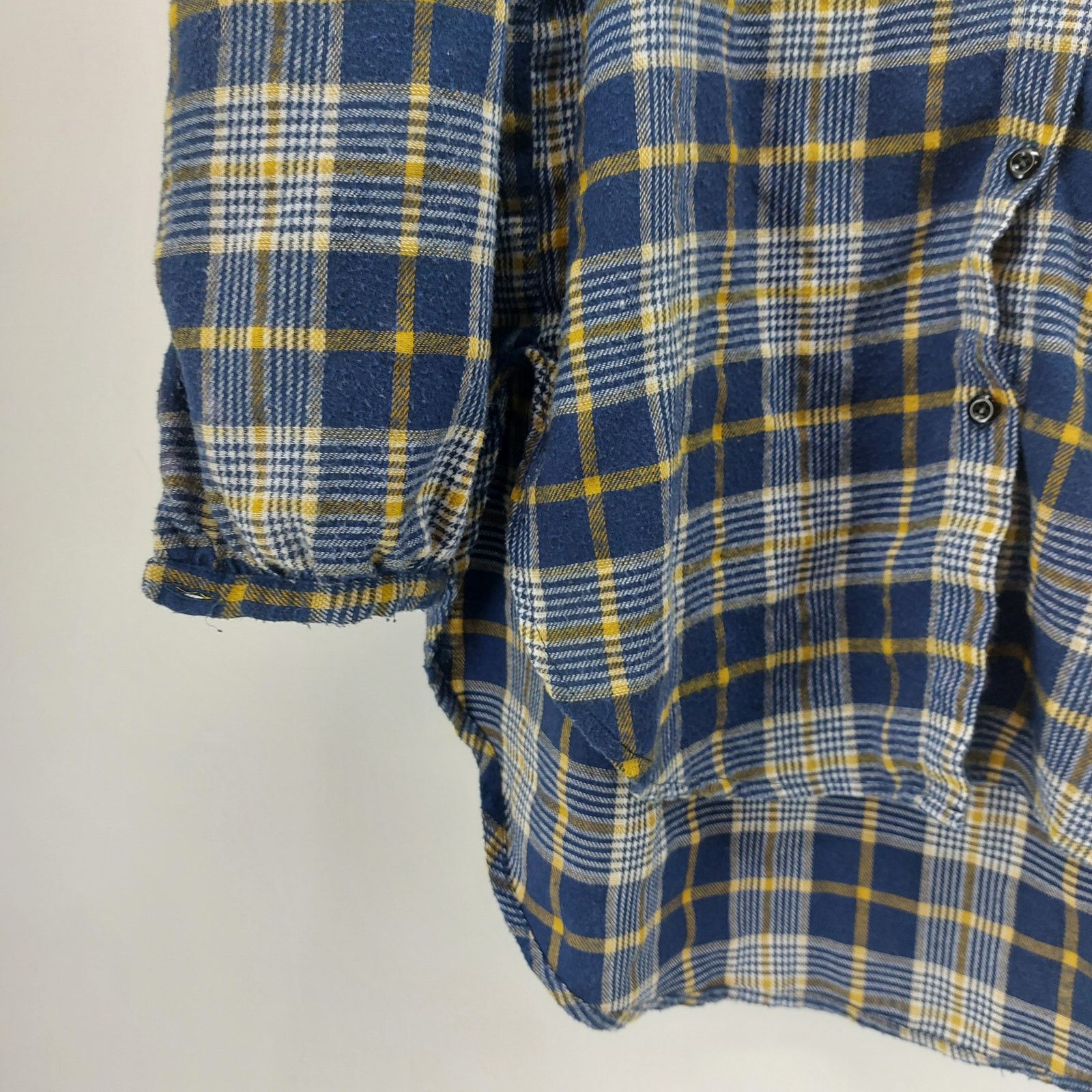Other Weekend Suzanne Betro Navy Blue Yellow Flannel Ruffled XL Size XL / US 12-14 / IT 48-50 - 7 Thumbnail