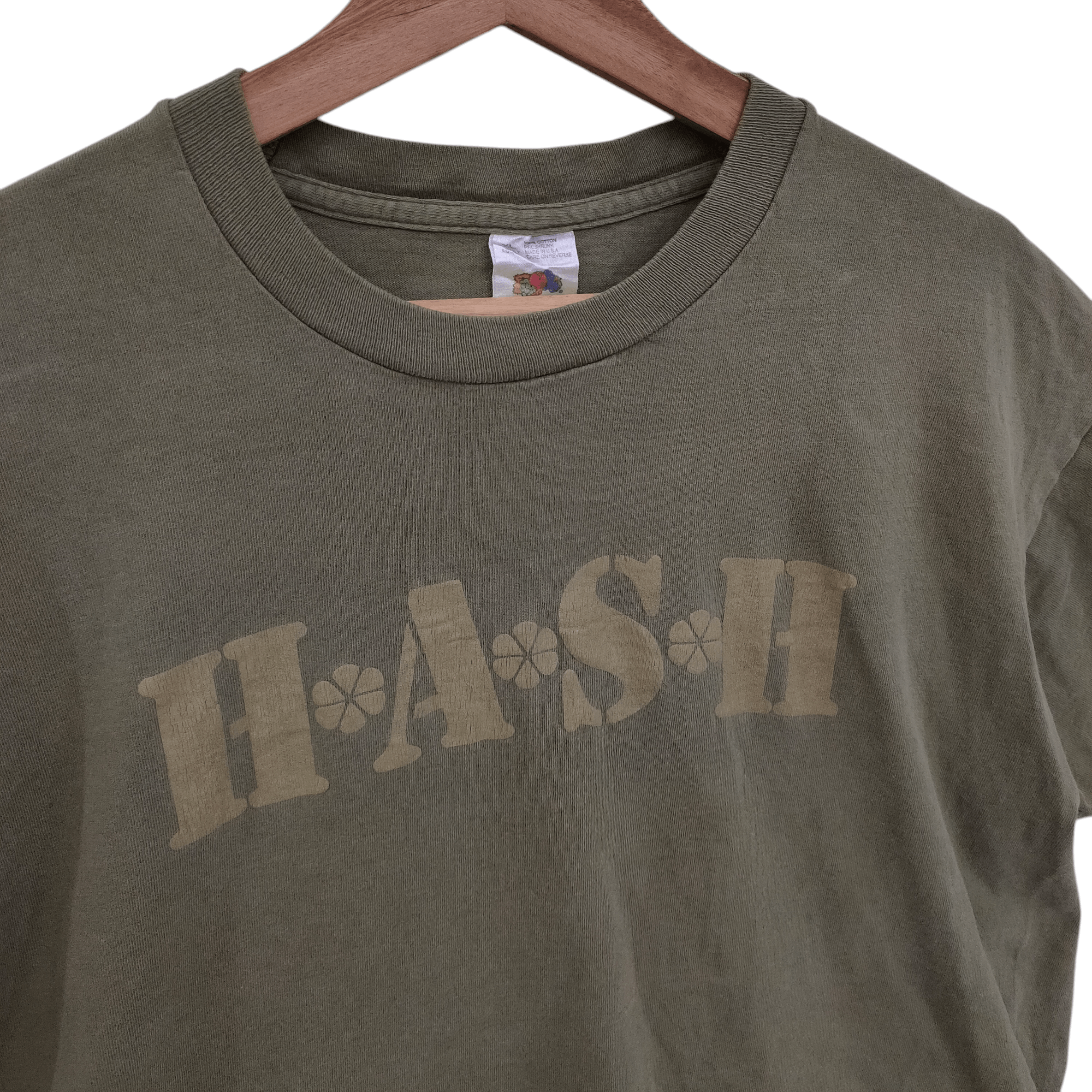 Fruit Of The Loom × Vintage Vintage 90s Hash weed Tee Size US L / EU 52-54 / 3 - 3 Thumbnail