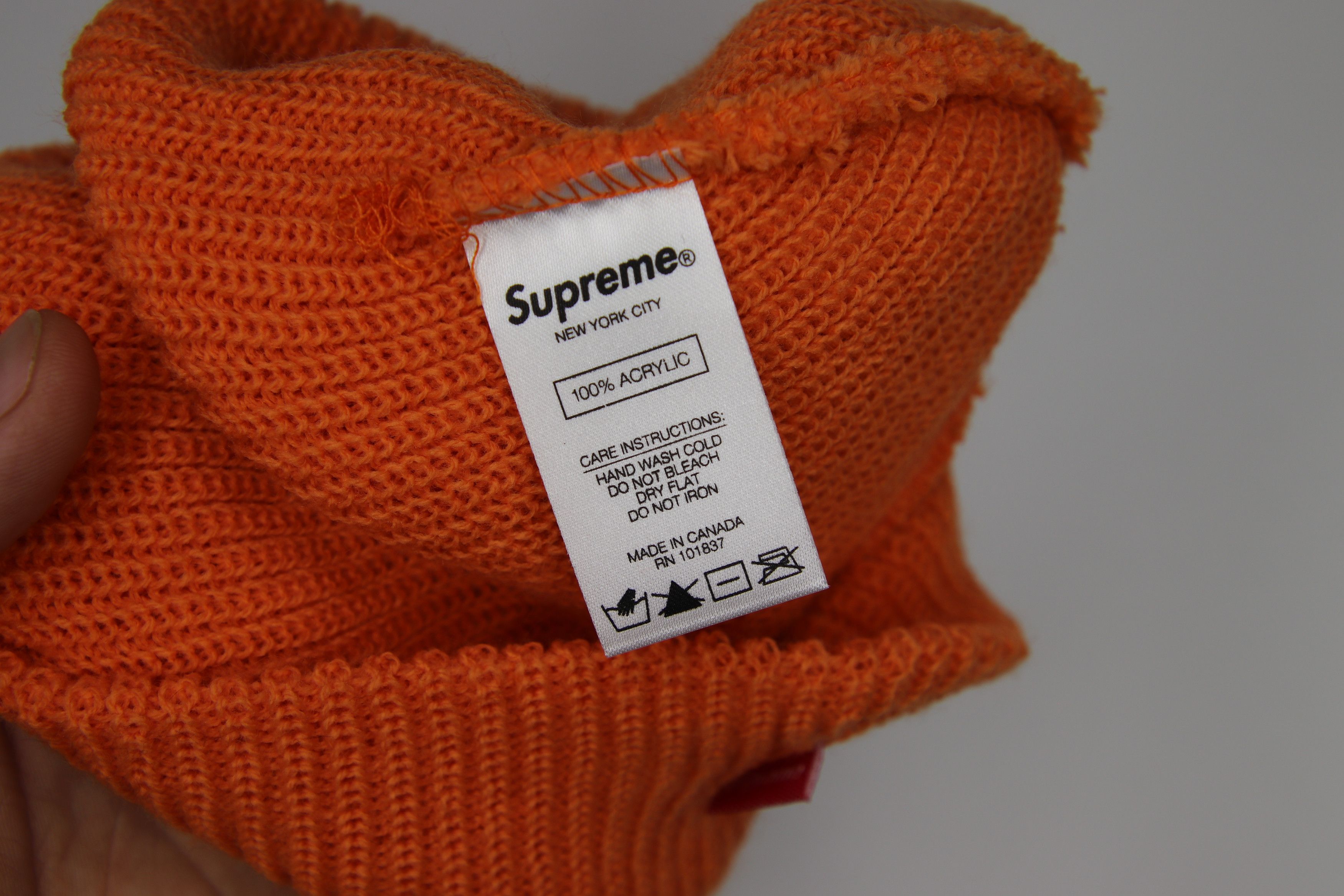Supreme Supreme Basic Beanie Peach (FW19) Size ONE SIZE - 3 Thumbnail