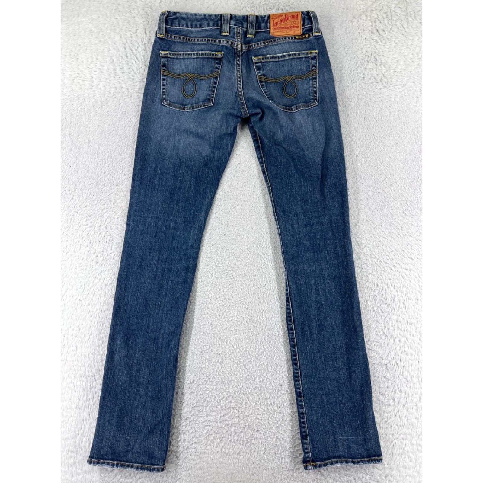 Lucky Brand Lucky Brand Women's Skinny Jeans 2 Blue Denim Low Rise Cotton Blend USA Fall Spring Summer Winter Size 26" / US 2 / IT 38 - 2 Thumbnail