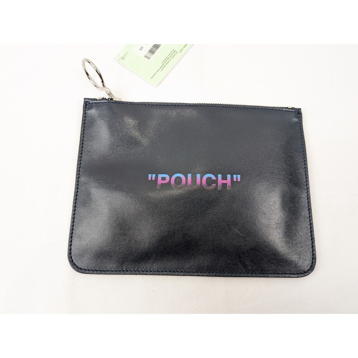 o1rshd1 Size: OS / Quote Flat Pouch In Dark Blue/Multi
