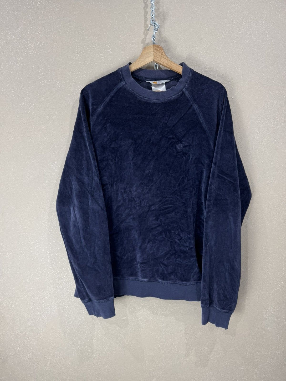 Carhartt Vintage 90s Carhartt Velvet Fleece sweatshirt crewneck Size US XL / EU 56 / 4 - 1 Thumbnail