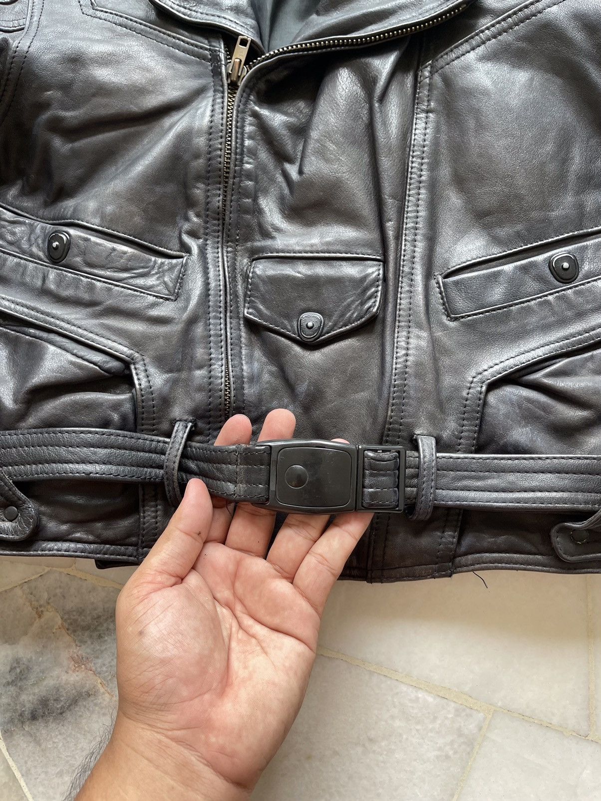 Kadoya Rare 90s Kadoya Leather Motorcycle Jacket Size US M / EU 48-50 / 2 - 11 Thumbnail