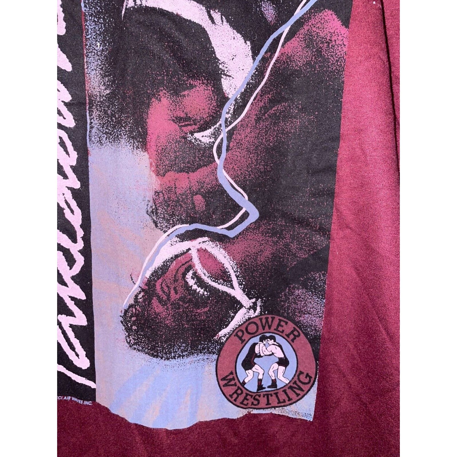 Jerzees Vintage Power Wrestling Shirt Jerzees Takedown Red Tee 90s S Size US S / EU 44-46 / 1 - 5 Thumbnail