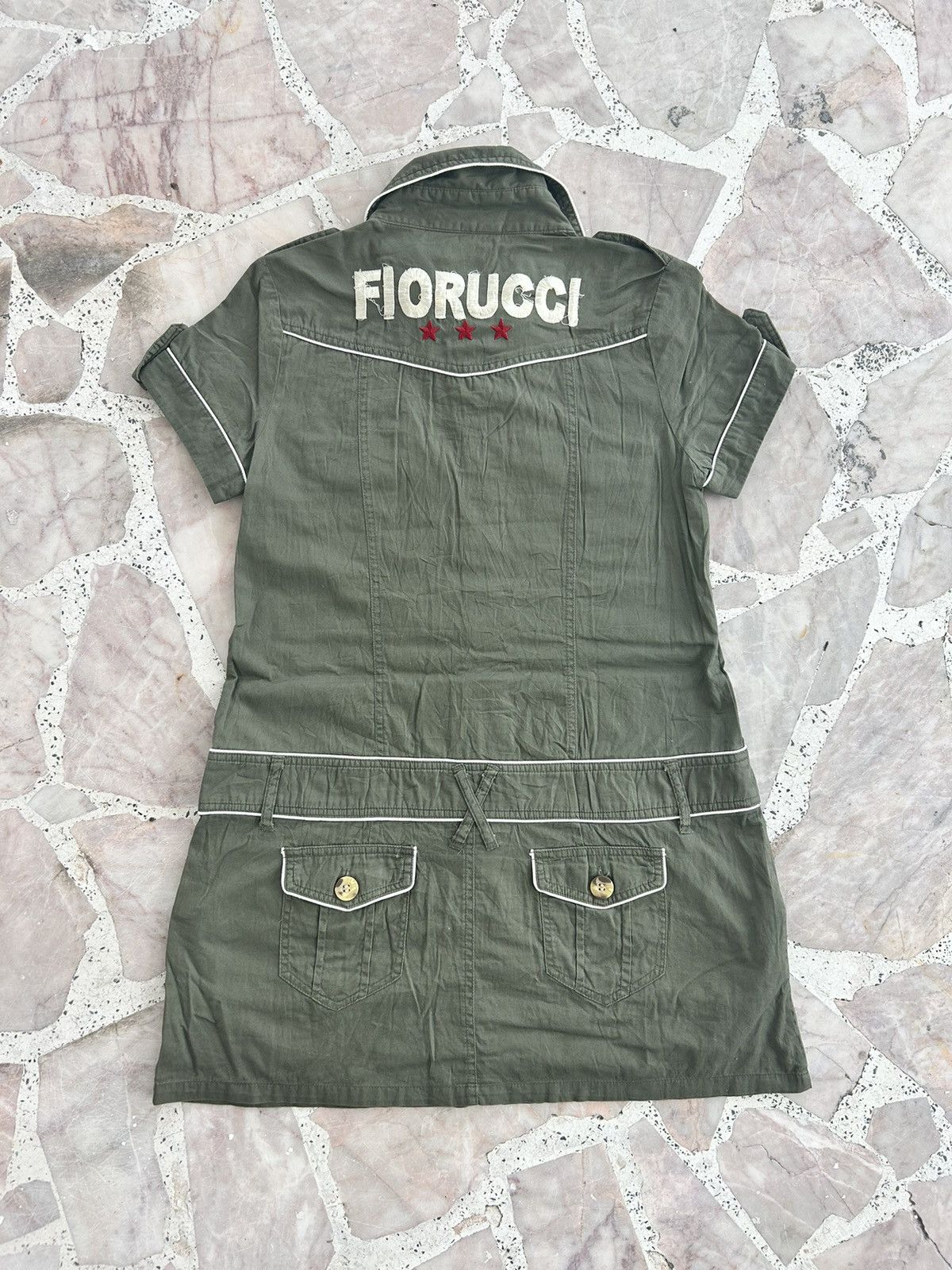 Vintage Fiorucci Midi Dress Green Size S / US 4 / IT 40 - 1 Thumbnail