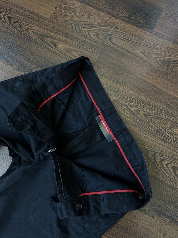 Prada PRADA Pants Cotton Blend Black Size 48/L Size 34" / US 12 / IT 48 - 18 Thumbnail