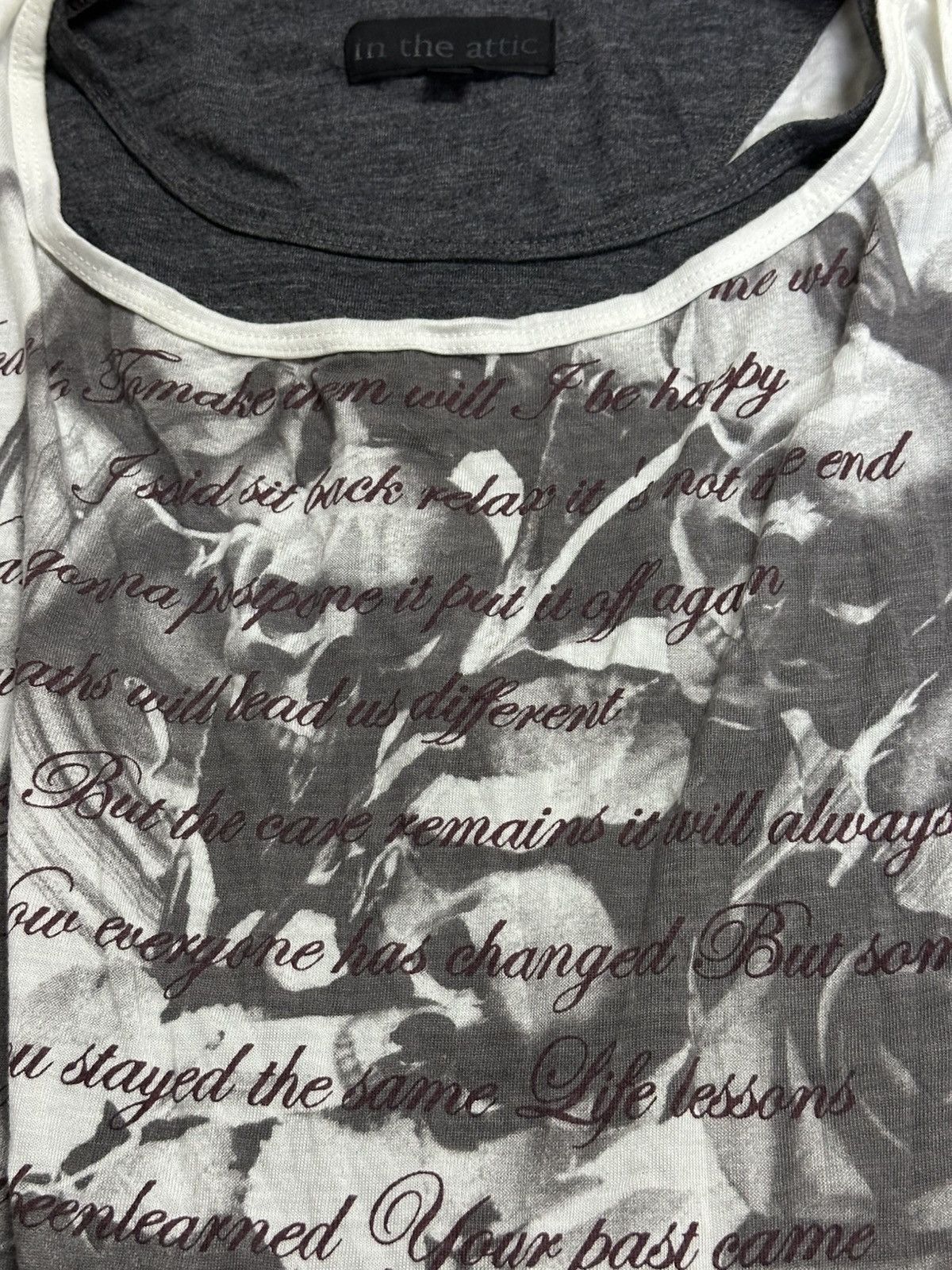 Kapital In The Attic Double Layer Long Sleeve Tee. Size US M / EU 48-50 / 2 - 8 Thumbnail