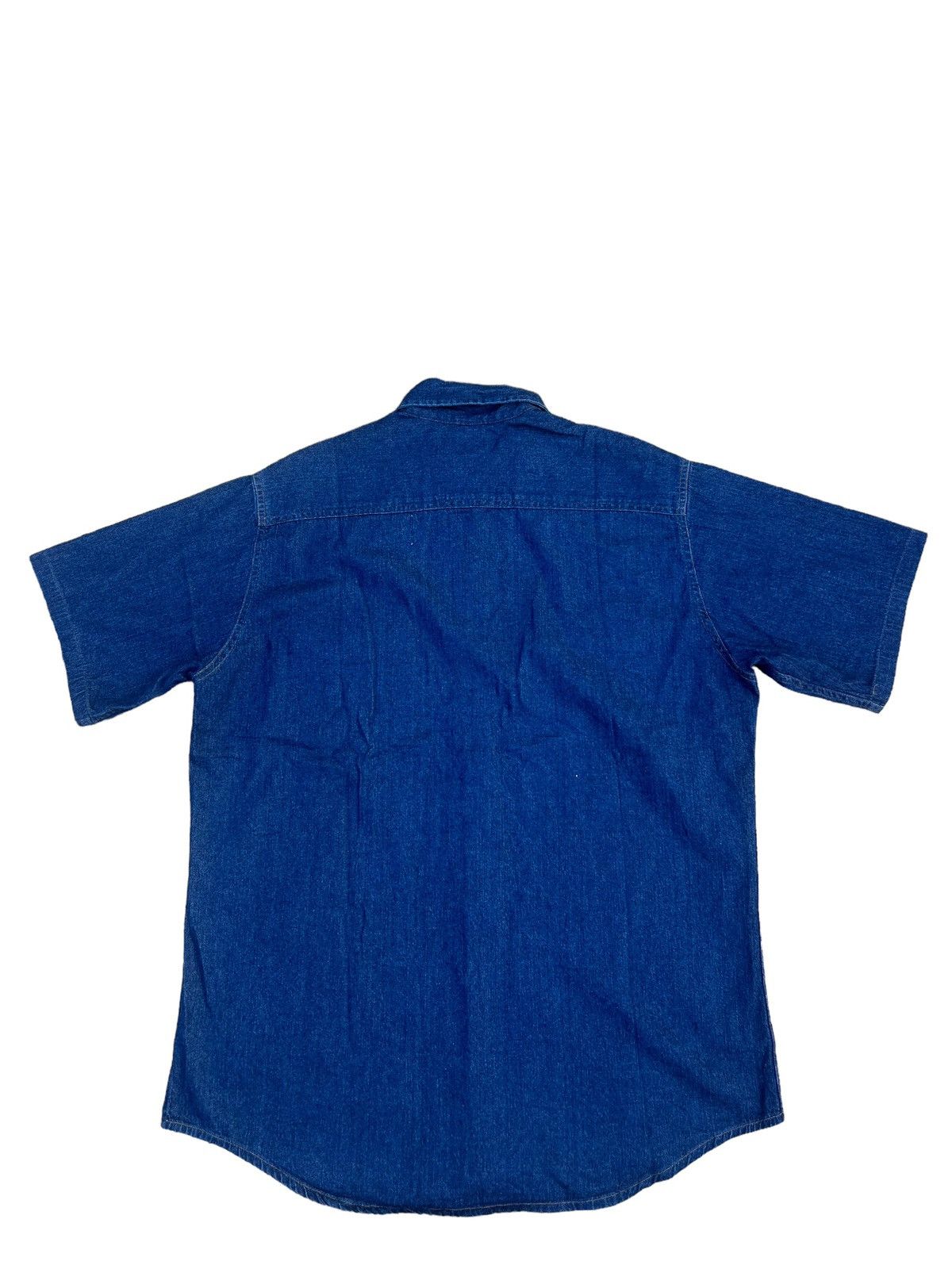 Denime × Japanese Brand Vintage DENIME Orizzonti Japan Indigo Blue Denim Shirt Size US L / EU 52-54 / 3 - 2 Thumbnail