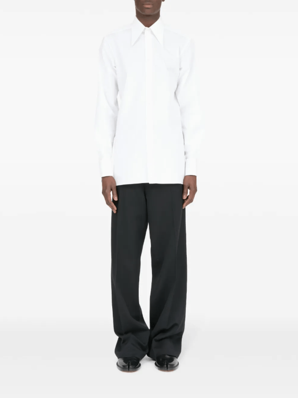 Maison Margiela BNWT AW24 MAISON MARGIELA POINTED COLLAR SHIRT 41 Size US M / EU 48-50 / 2 - 14 Thumbnail