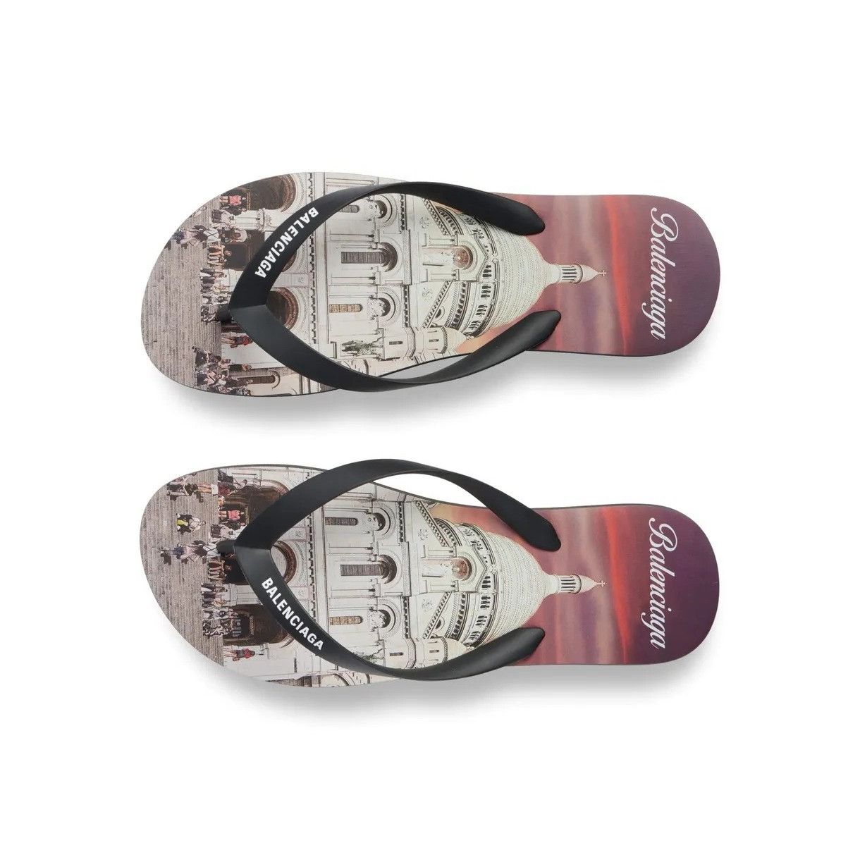 Balenciaga o1loc1c0925 812925 Souvenir Thong Sandals in Multicolor Size US 10 / EU 43 - 4 Thumbnail