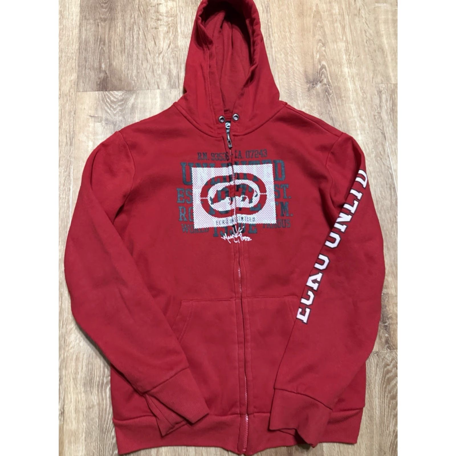 Ecko Unltd. VINTAGE Ecko Unltd Zip Hoodie Mens Small Red Spell Out Skater Hip Hop Grunge Hoodie Mens Red Zip Hoodie Mens Size US S / EU 44-46 / 1 - 5 Thumbnail