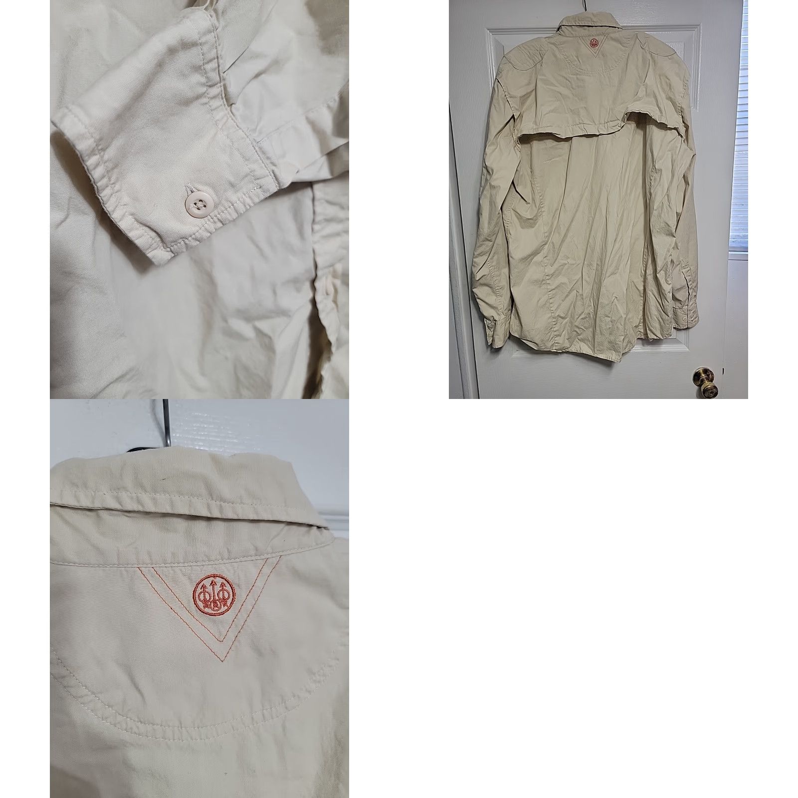 Vintage Beretta Shirt Mens 2XL Tan Button-Up Collared Outdoor Vintage Not Size US XXL / EU 58 / 5 - 8 Thumbnail