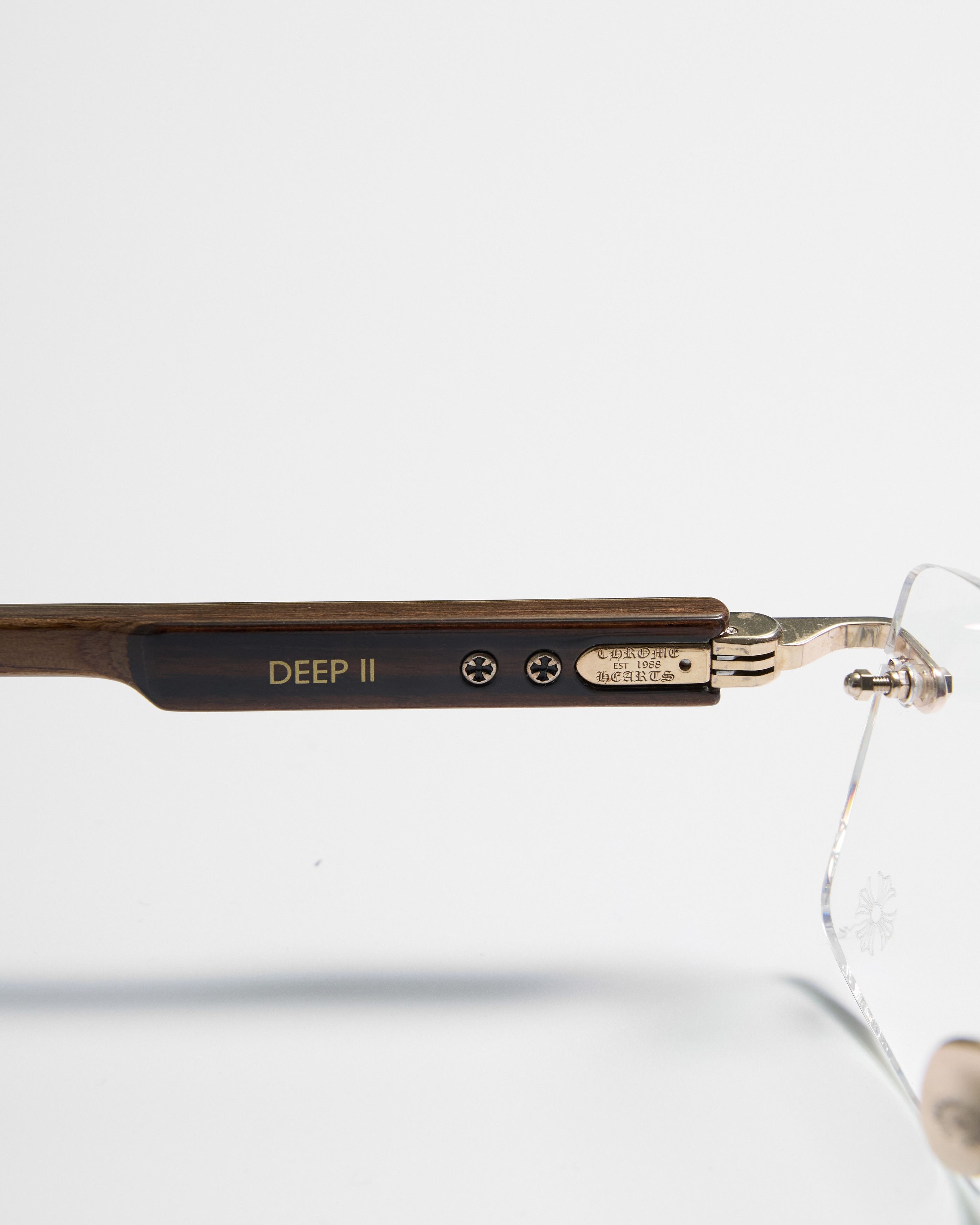 Chrome Hearts CHROME HEARTS DEEP II Gold Plated/Wood Ebony Walnut Ebony-PV Size ONE SIZE - 8 Thumbnail
