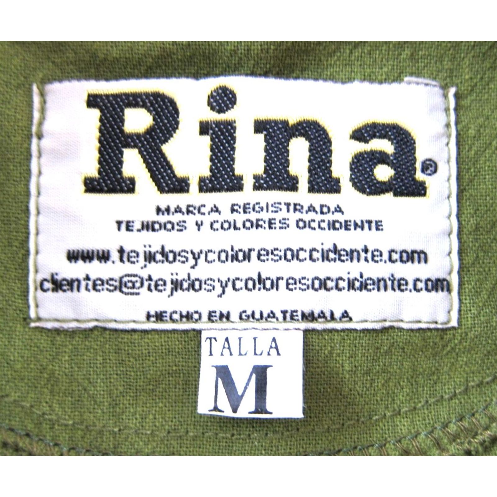 Olive VINTAGE Rina Shirt Men M Olive Green 100% Cotton Guatemala Hippie Short Sleeve Henley Neck Tie Casual Travel Vintage Fashion Size US M / EU 48-50 / 2 - 4 Thumbnail