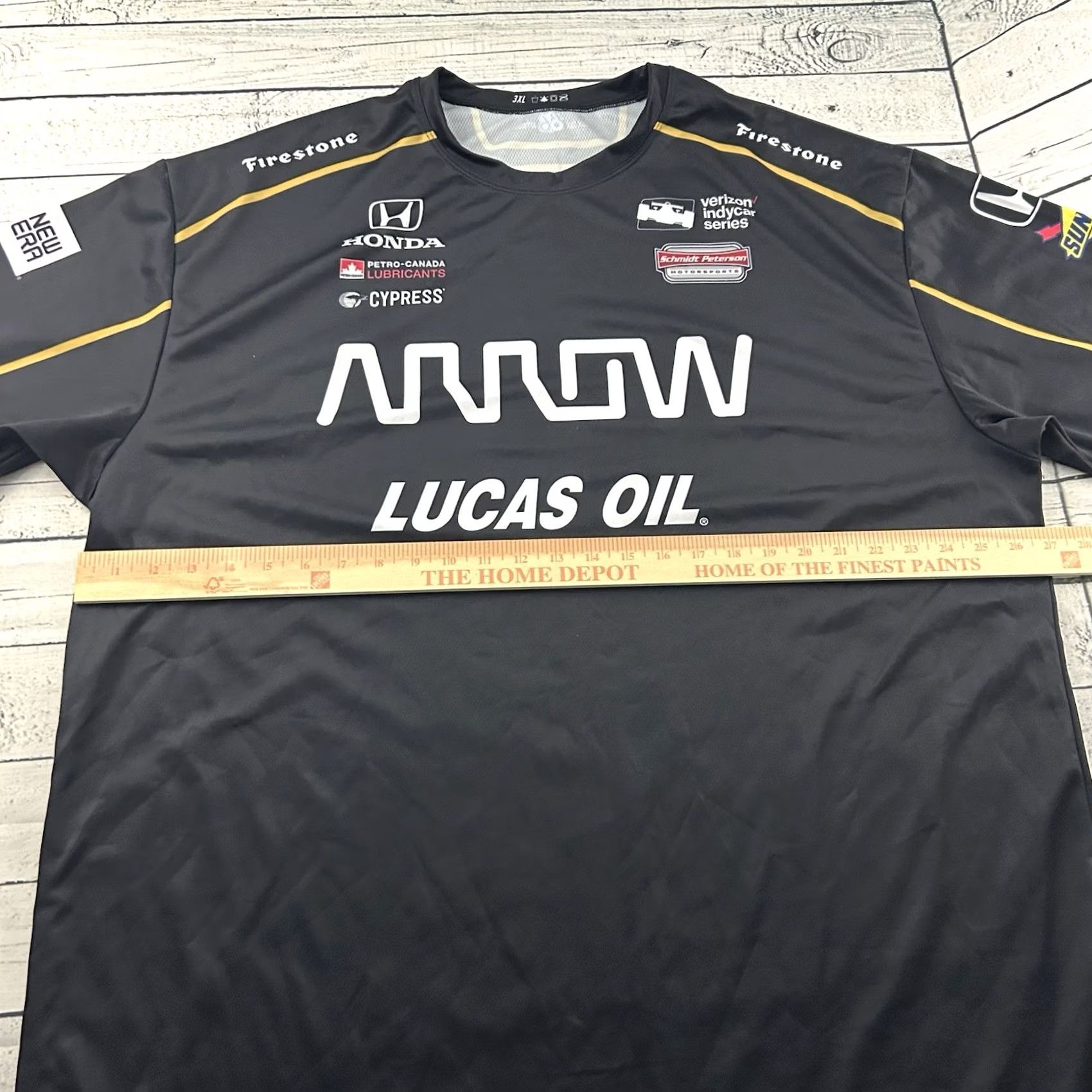 Arrow Six Six Indycar Series Arrow Honda Short Sleeve Racing Shirt Men's 3XL Black Size US XXL / EU 58 / 5 - 5 Thumbnail