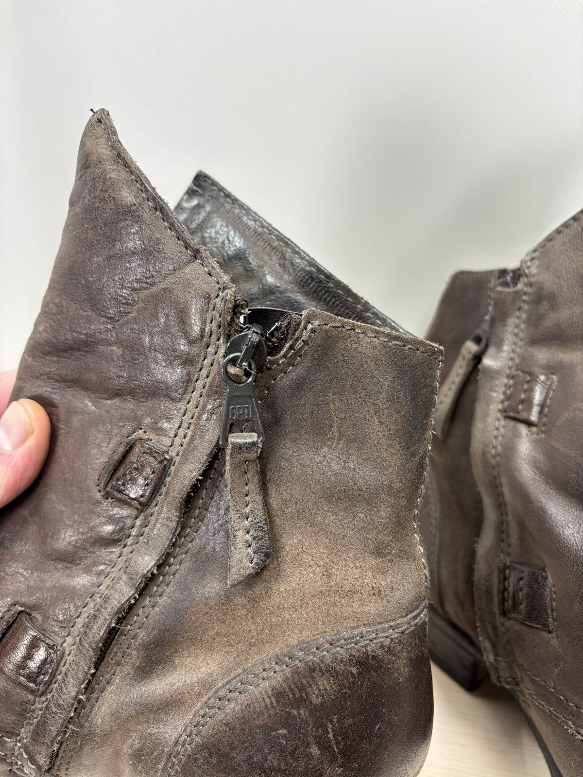 A.S.98 Womens leather boots Sansibar Size 40 Color Brown Size US 10 / IT 40 - 8 Thumbnail