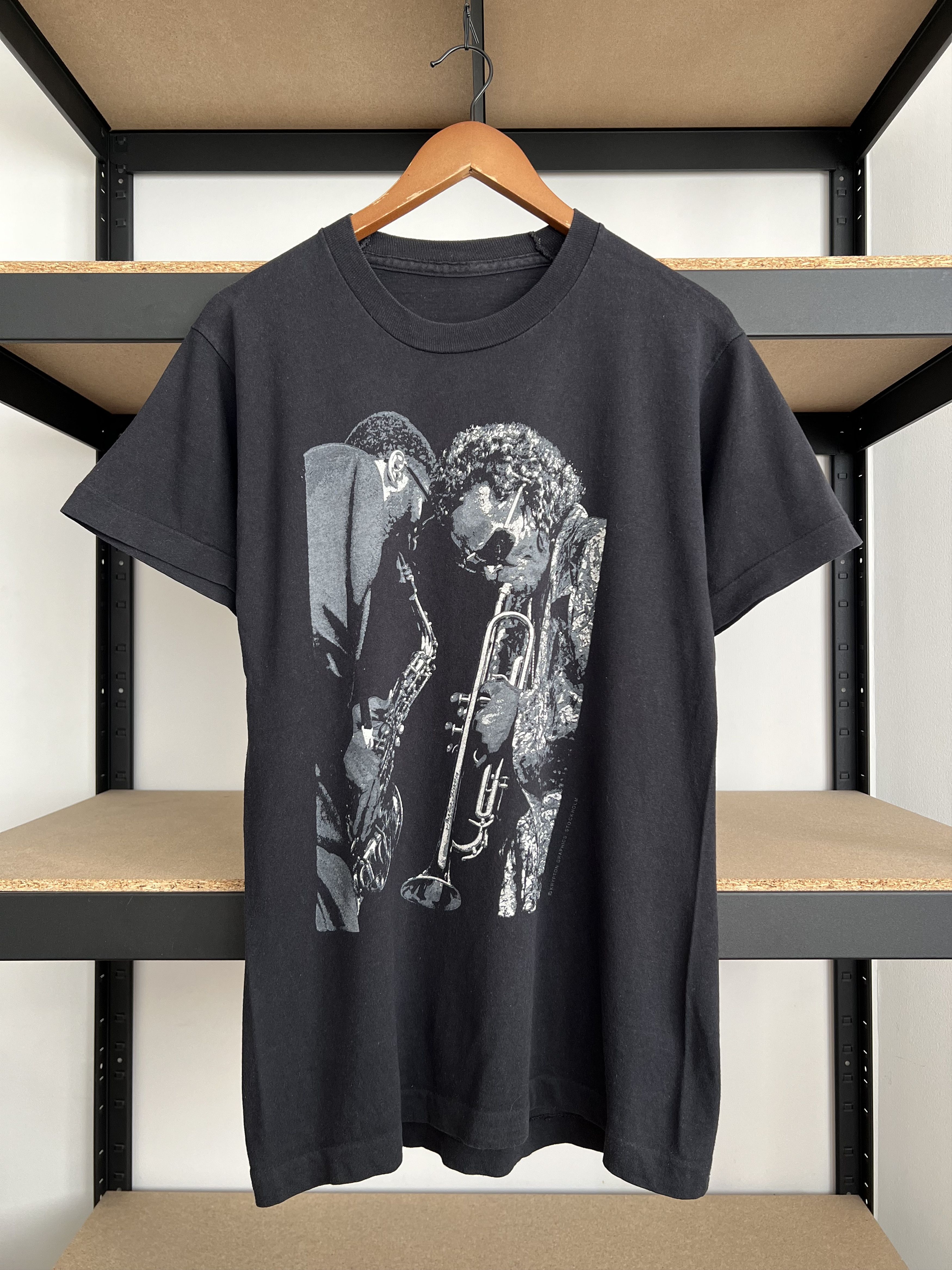 Band Tees Vintage 1990 Miles Davis World Tour Jazz Black T-shirt Size US M / EU 48-50 / 2 - 1 Thumbnail