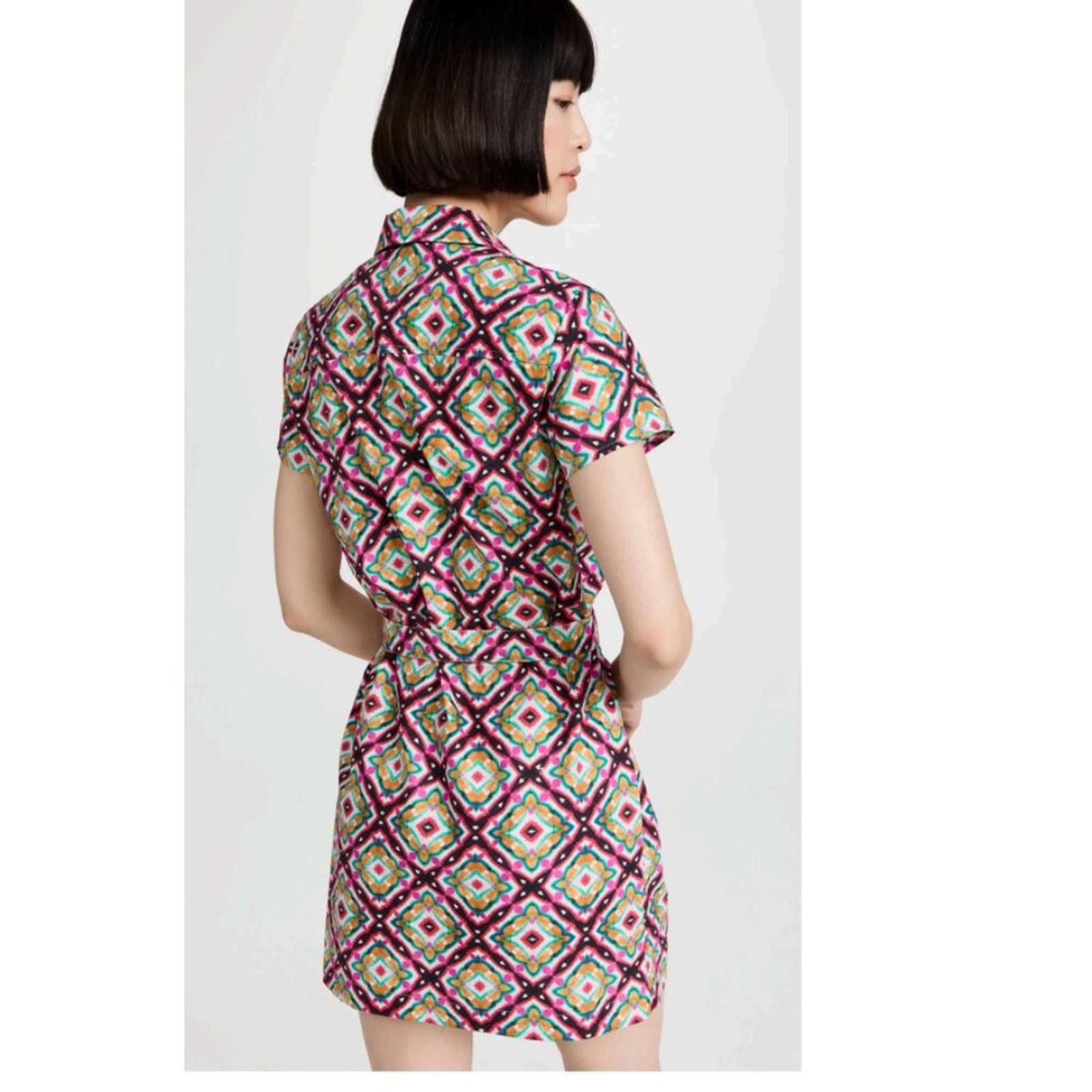 A.P.C. A.P.C. Geometric Cotton Prudence Shirt Mini Dress FR 36/US S Size S / US 4 / IT 40 - 8 Thumbnail