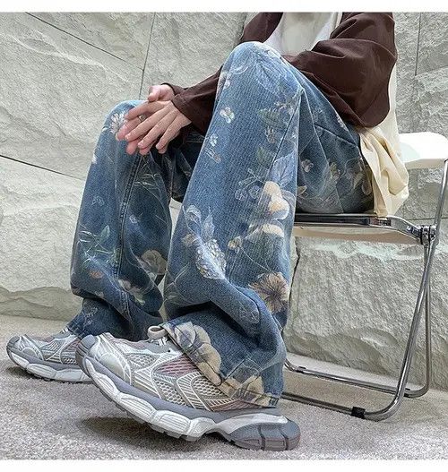 VIBE Floral Denim Pant Size US 29 - 5 Thumbnail