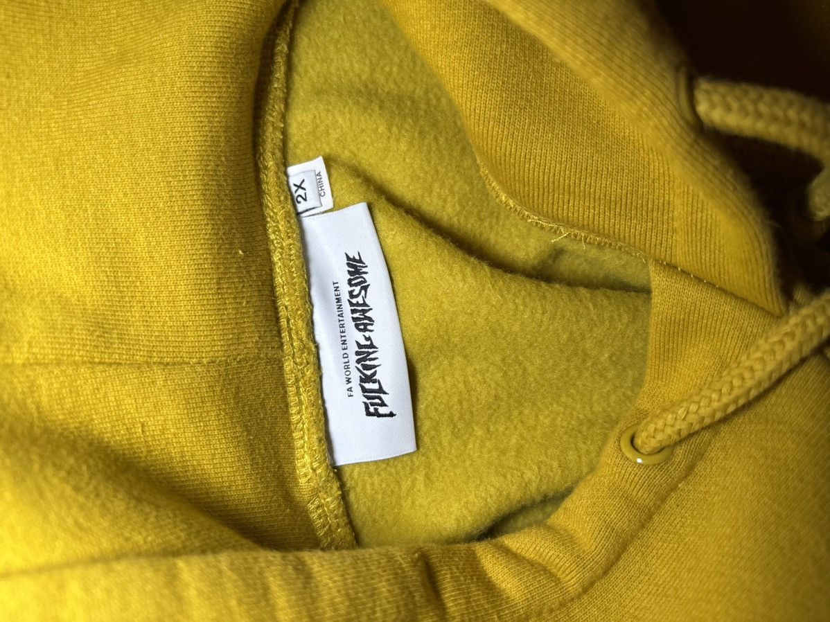 Fucking Awesome Yellow FA Hoodie Size US XXL / EU 58 / 5 - 4 Thumbnail