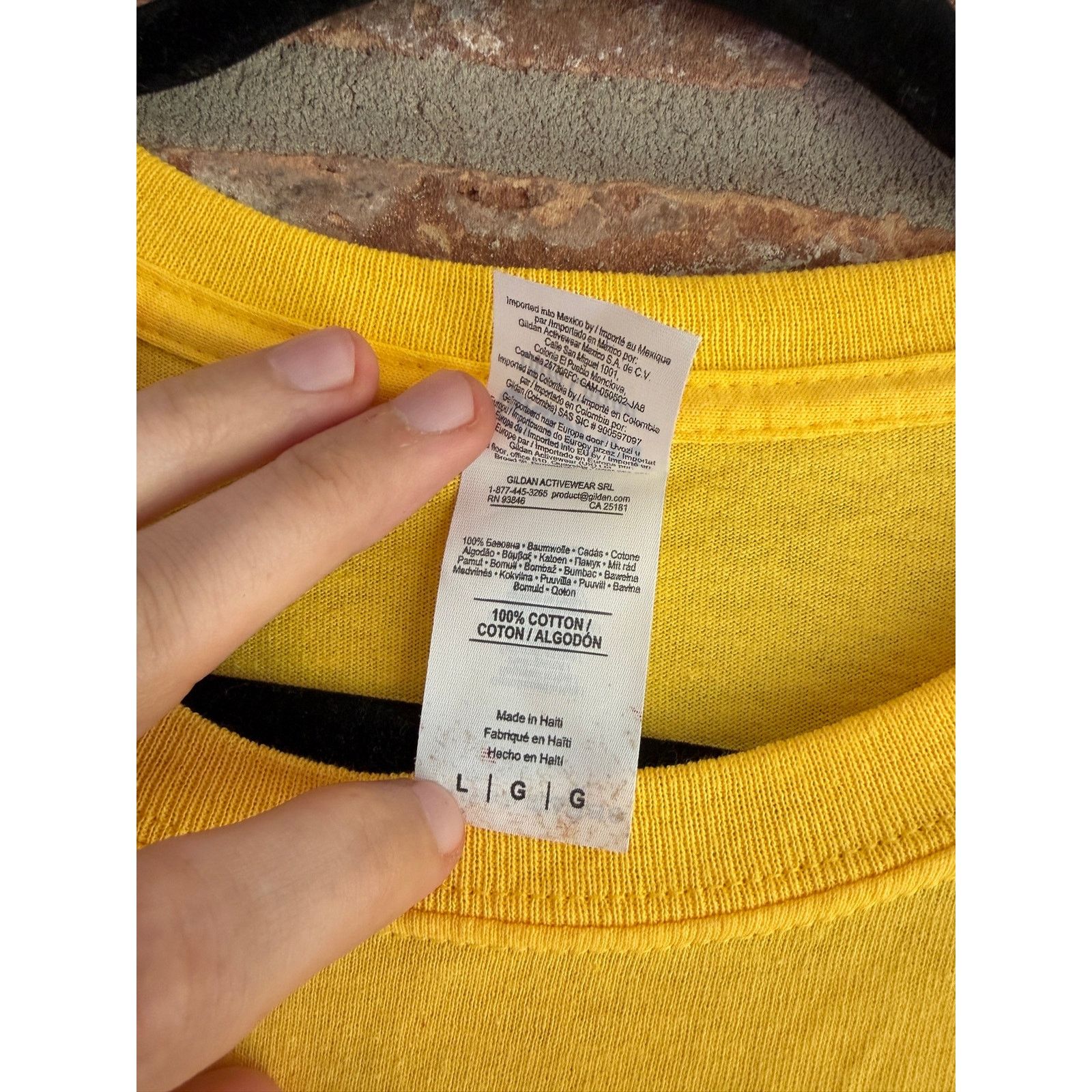 Gildan Vintage Christian Church Graphic Tee Yellow Size Large Size US L / EU 52-54 / 3 - 6 Thumbnail
