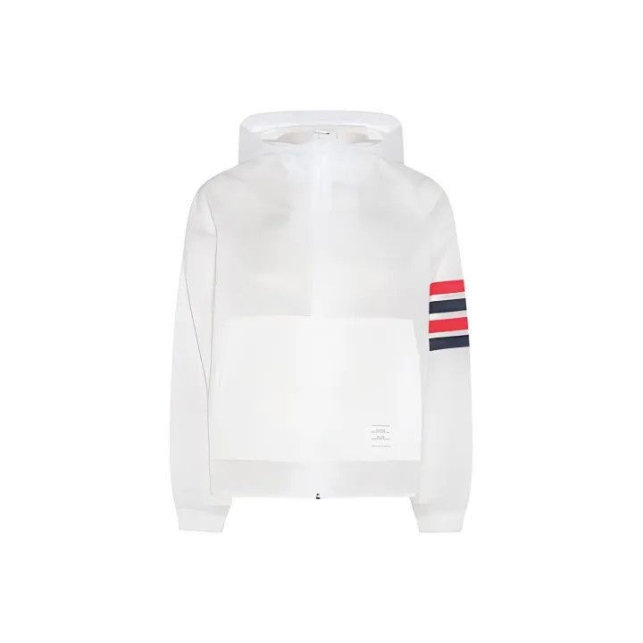 Thom Browne Thom Browne Striped Hooded Zip Jacket -2507 Size S / US 4 / IT 40 - 7 Thumbnail