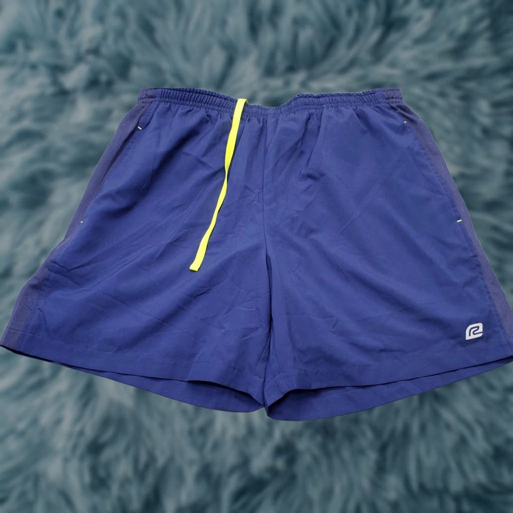 Vintage Road Runner Sports Running Shorts Mens XL Blue Stretch Athletic Drawstring Shorts Size US 36 / EU 52 - 1 Thumbnail