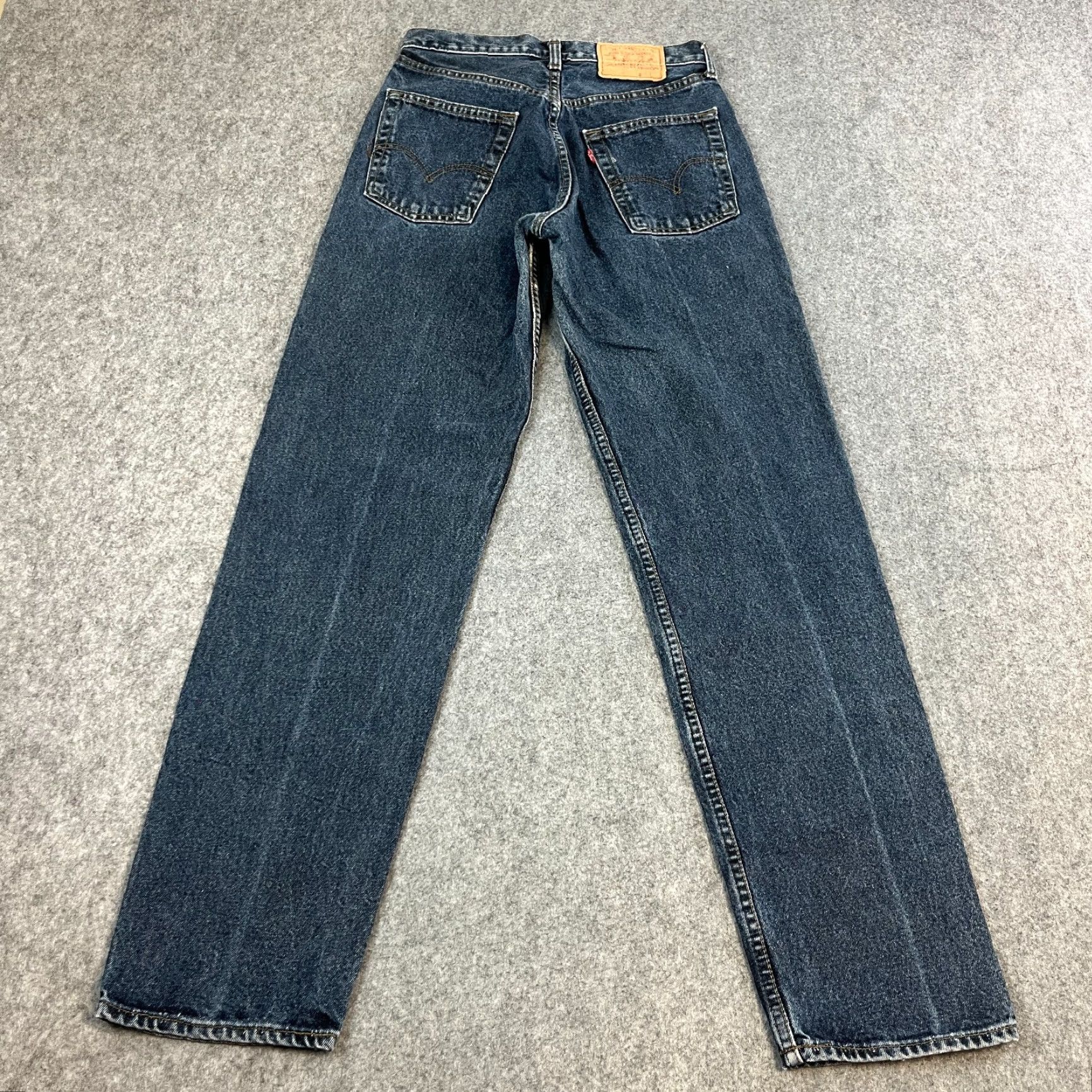 Levi's VINTAGE Levi's Mens Jeans Regular Straight 28 32 Blue 90s UK Made Button Fly Jeans Mens Regular 28x32 Blue 90s Levi's Size US 28 / EU 44 - 2 Thumbnail