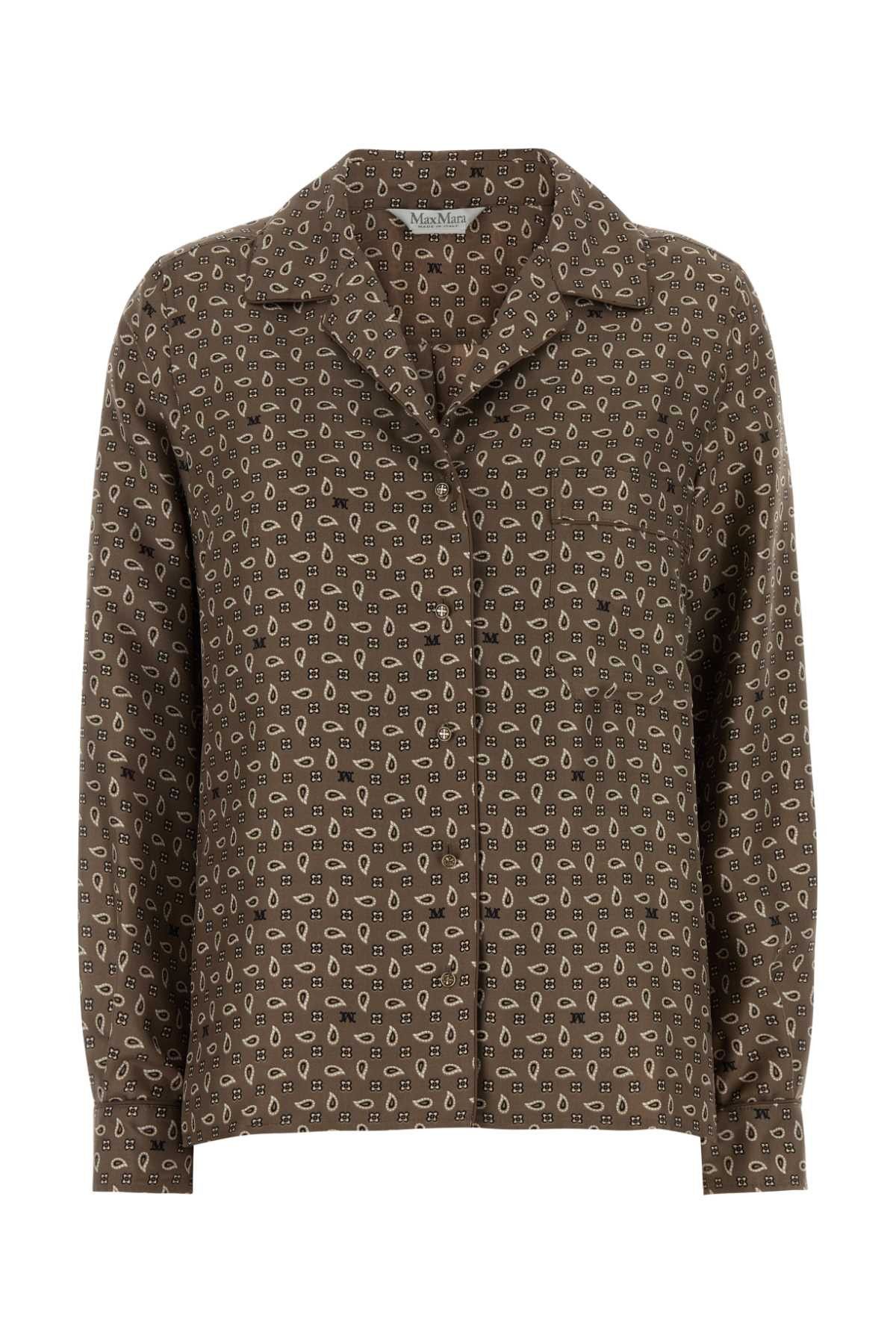 Max Mara Printed Silk Disco Shirt Size M / US 6-8 / IT 42-44 - 1 Thumbnail