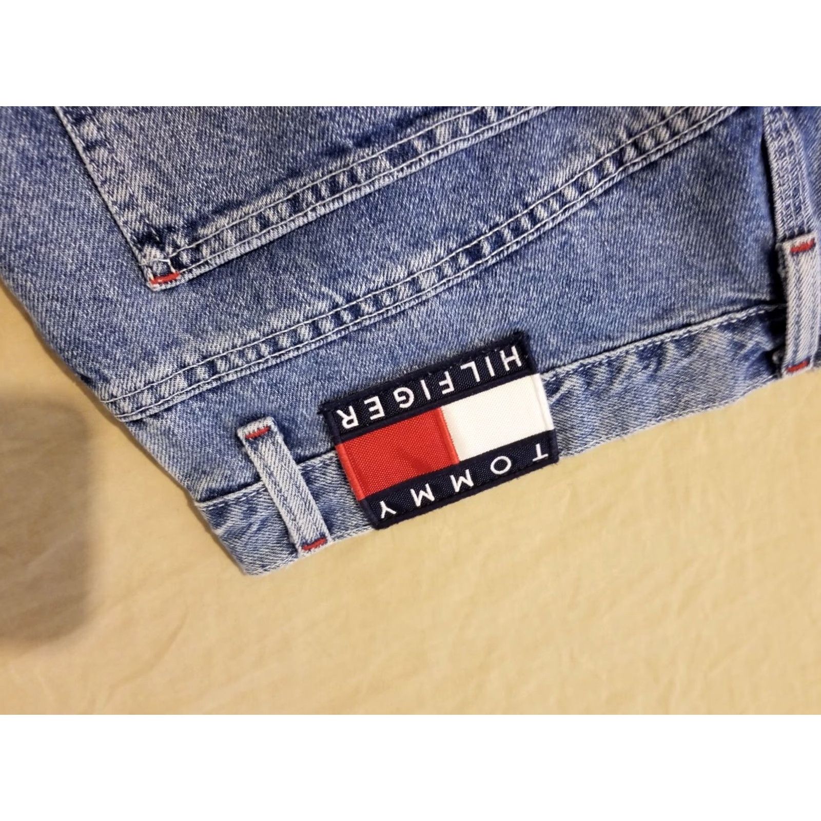 Tommy Hilfiger VINTAGE Tommy Hilfiger Jeans Womens 16 Denim Baggy Straight Blue Pants Size 38" / US 16 / IT 52 - 3 Thumbnail