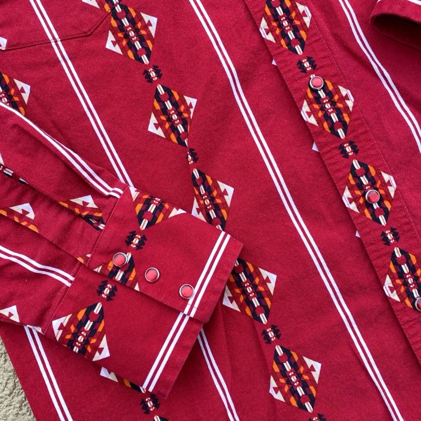 Wrangler VINTAGE Wrangler Shirt Mens Large Bull Rider 1990s Red Pearl Snap Western Wear Size US L / EU 52-54 / 3 - 4 Thumbnail