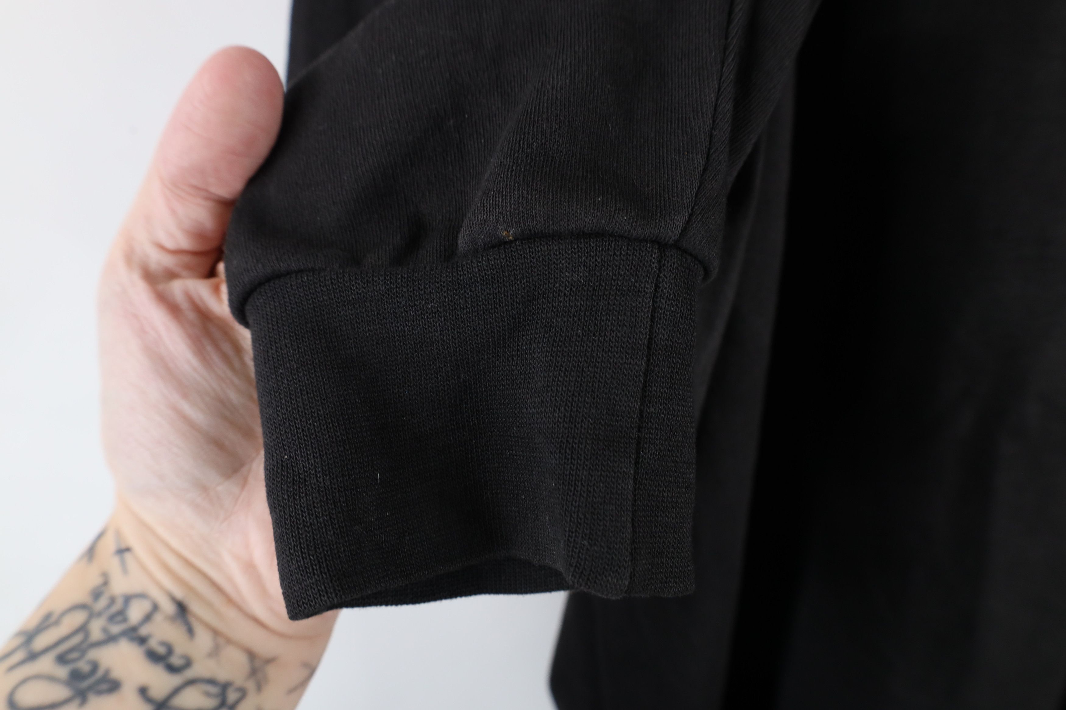 Vintage Vintage 90s Streetwear Blank Cotton Turtleneck T-Shirt Black Size US L / EU 52-54 / 3 - 6 Thumbnail