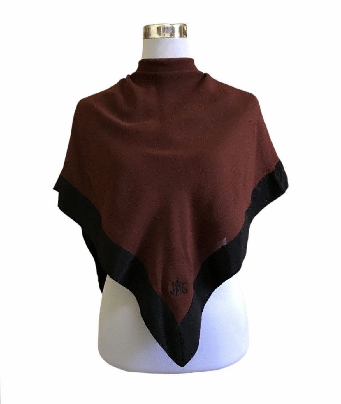 Jean Paul Gaultier Jean Paul Gaultier Dual Tone Plain Scarf Size ONE SIZE - 1 Thumbnail