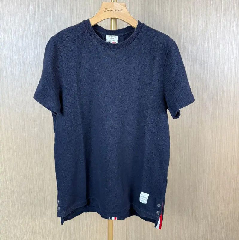 Thom Browne Thom Browne Black Cotton Ladies T-Shirt 0089 Size M / US 6-8 / IT 42-44 - 1 Thumbnail