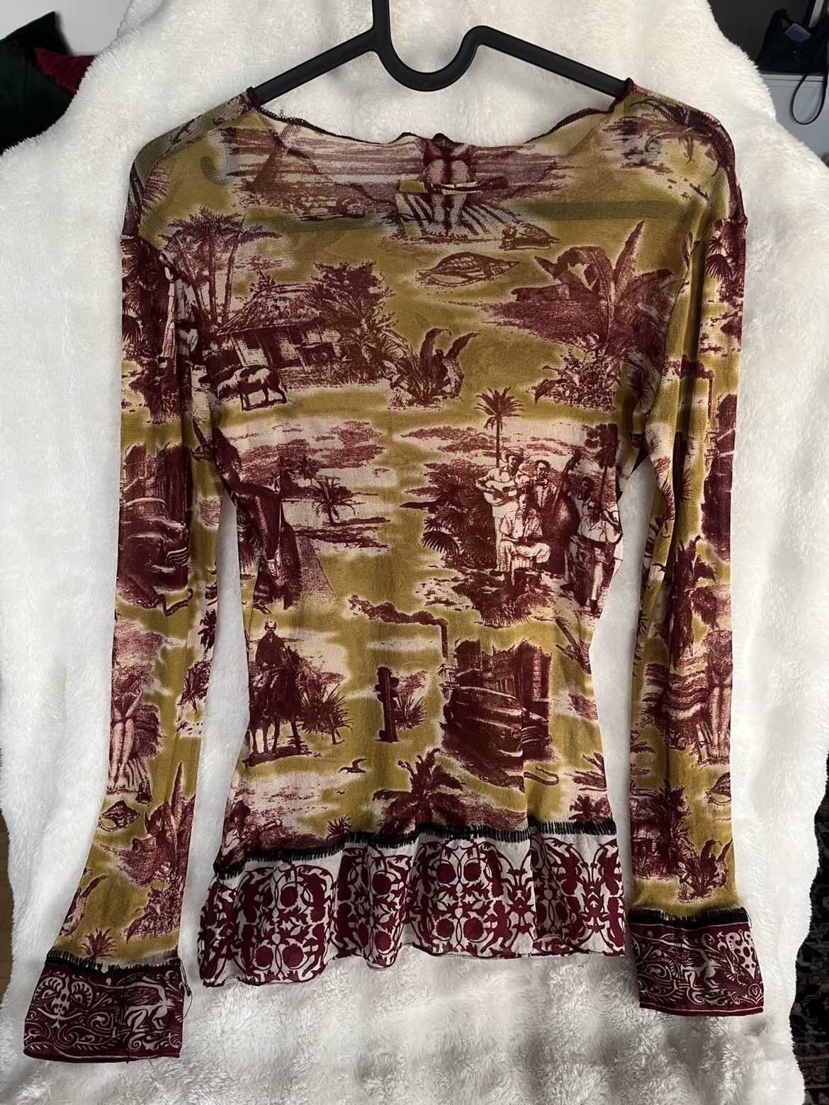 Jean Paul Gaultier jean paul gaultier cuban print mesh Size L / US 10 / IT 46 - 2 Thumbnail