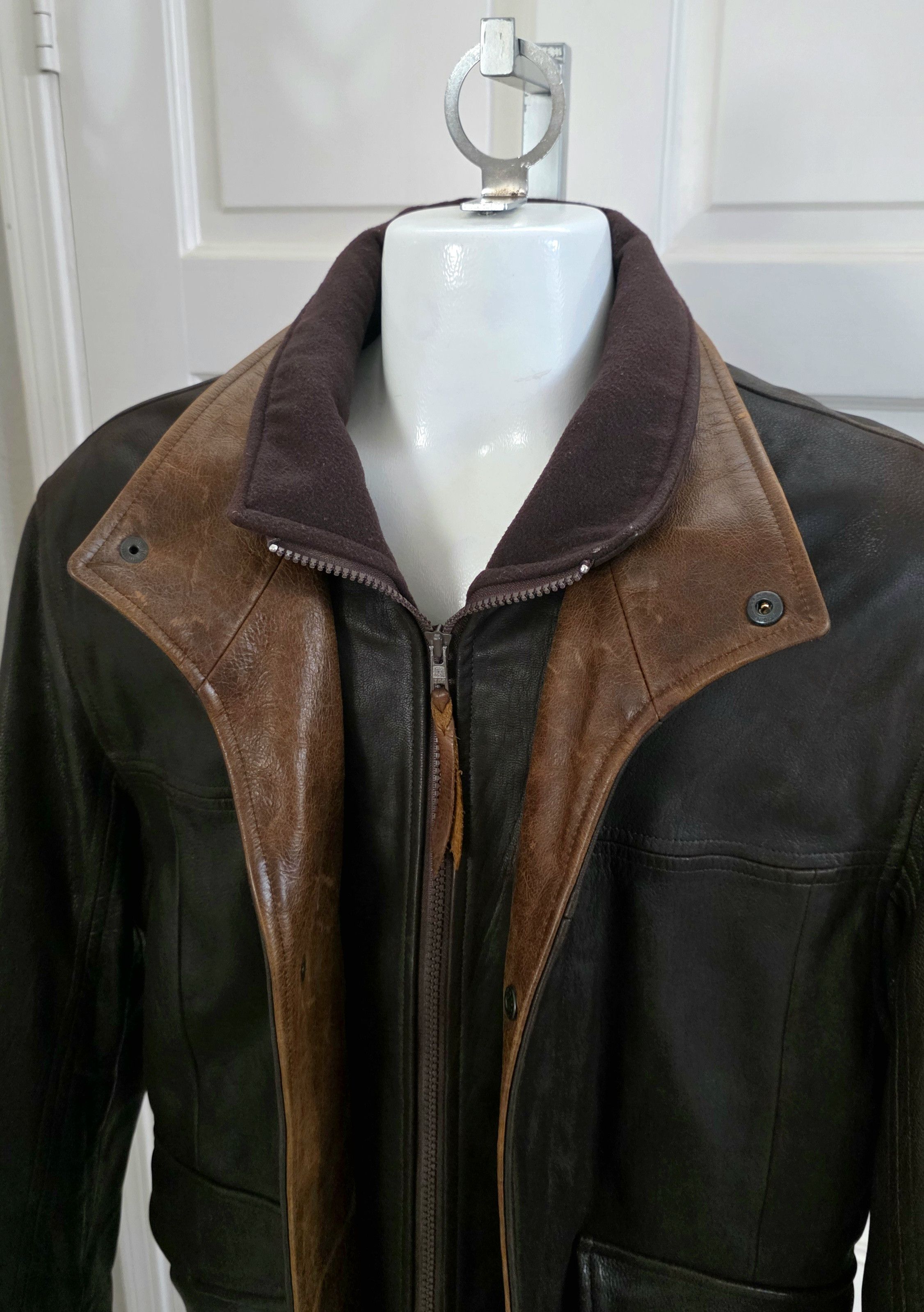 Other Lone Pine American Made Leather Jacket Aspen Mens sz 40 Size US L / EU 52-54 / 3 - 7 Thumbnail