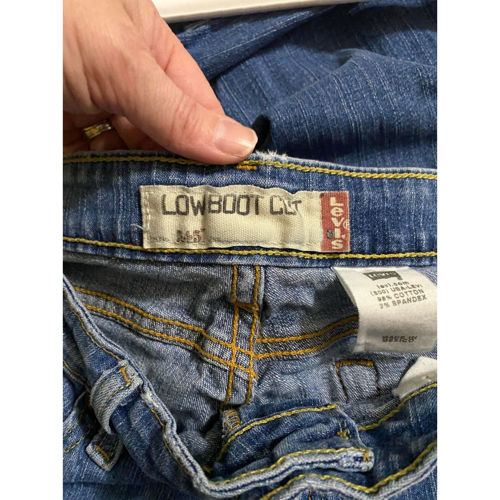 Levi's Levi's 545 Bootcut Denim Jeans Blue 8M Womens Low Rise Stretch 5-Pocket Regular Size: 8 Blue Size 30" / US 8 / IT 44 - 3 Thumbnail