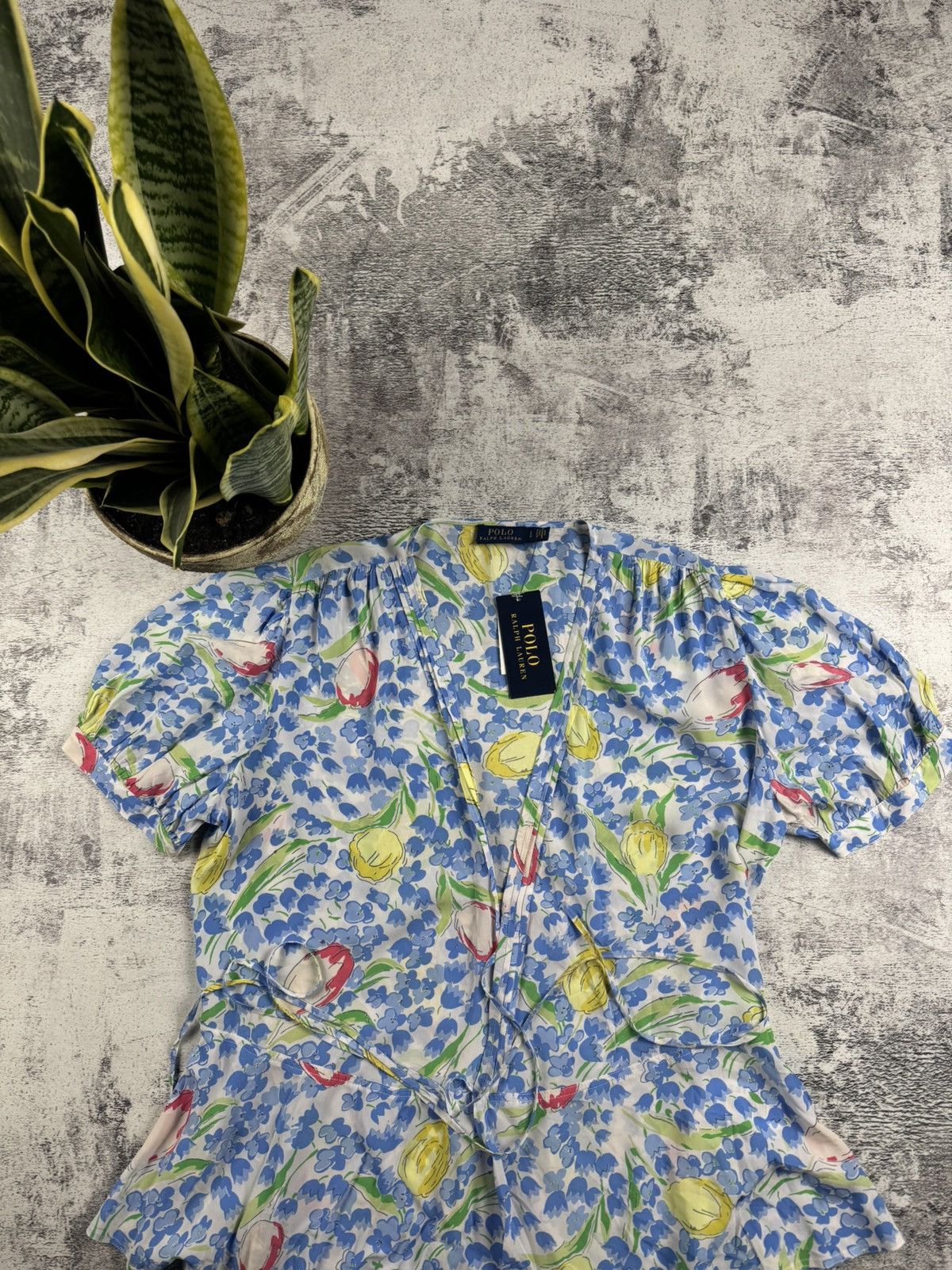Polo Ralph Lauren NEW Polo Ralph Lauren 2023 Viscose Dress Shirt Blouse Top Size L / US 10 / IT 46 - 7 Thumbnail