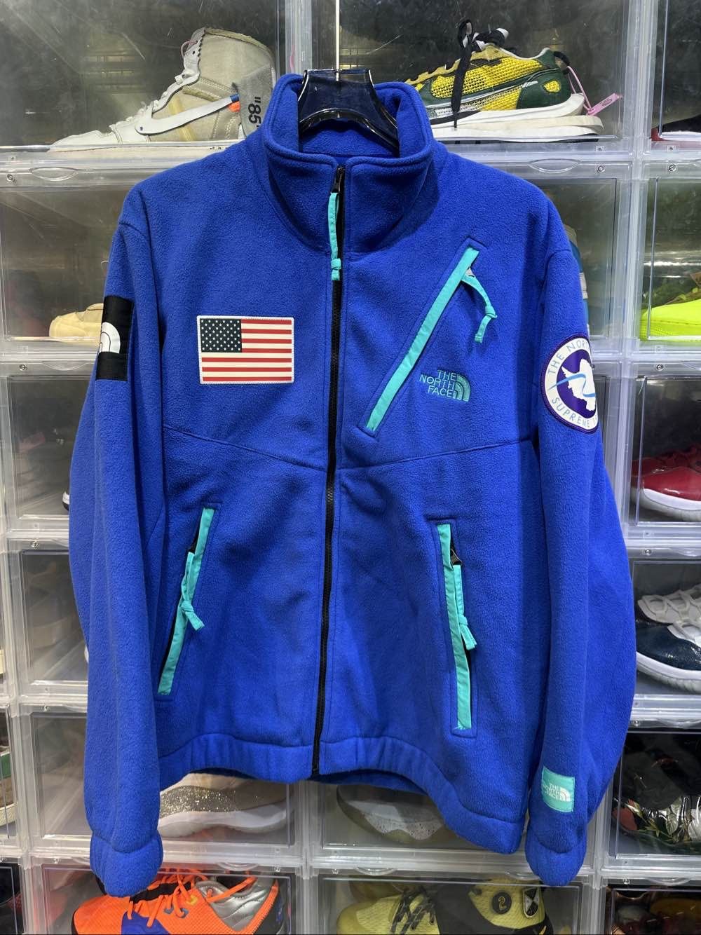 Supreme Supreme x The North Face American Flag Fleece Jacket Size L Size US L / EU 52-54 / 3 - 1 Thumbnail