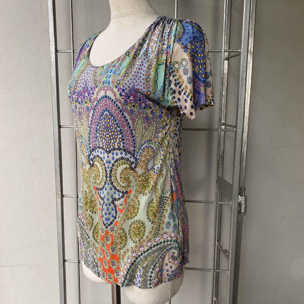 Etro ETRO Milano Multicolor Paisley Print Scoop Neck Top Size M / US 6-8 / IT 42-44 - 15 Thumbnail