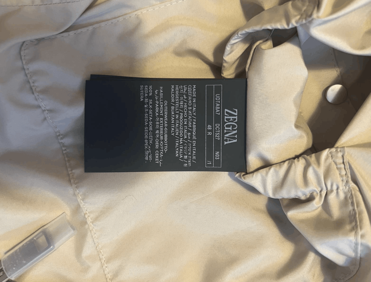 Z Zegna Leather-Trimmed Silk Bomber Jacket Size US M / EU 48-50 / 2 - 8 Thumbnail