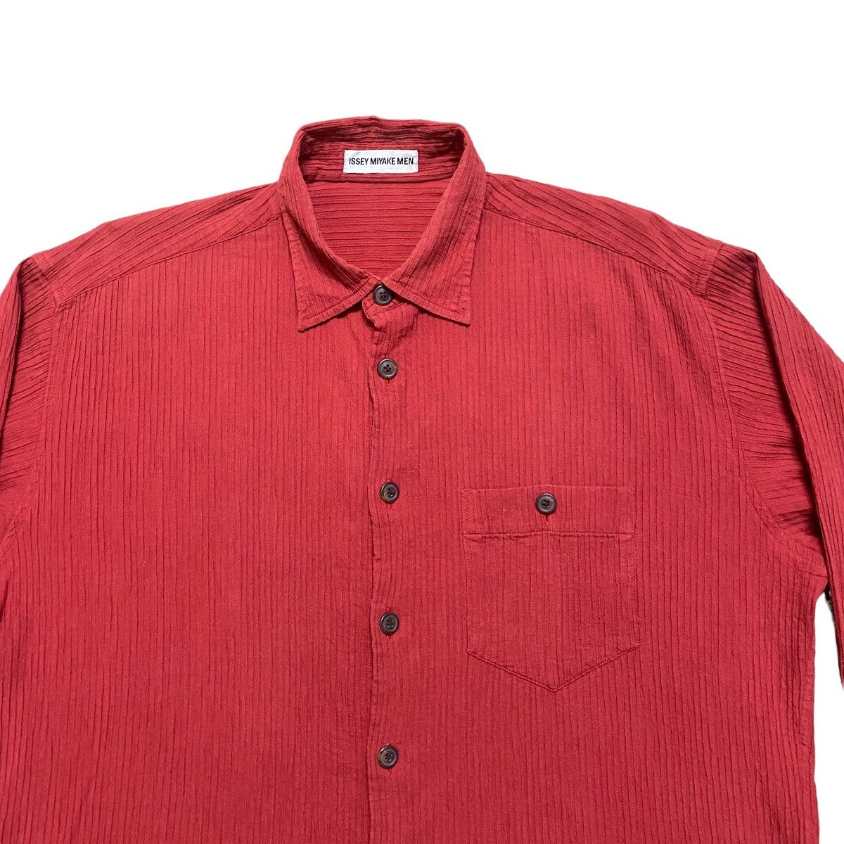 Issey Miyake Men Pleated Shirt Oversized