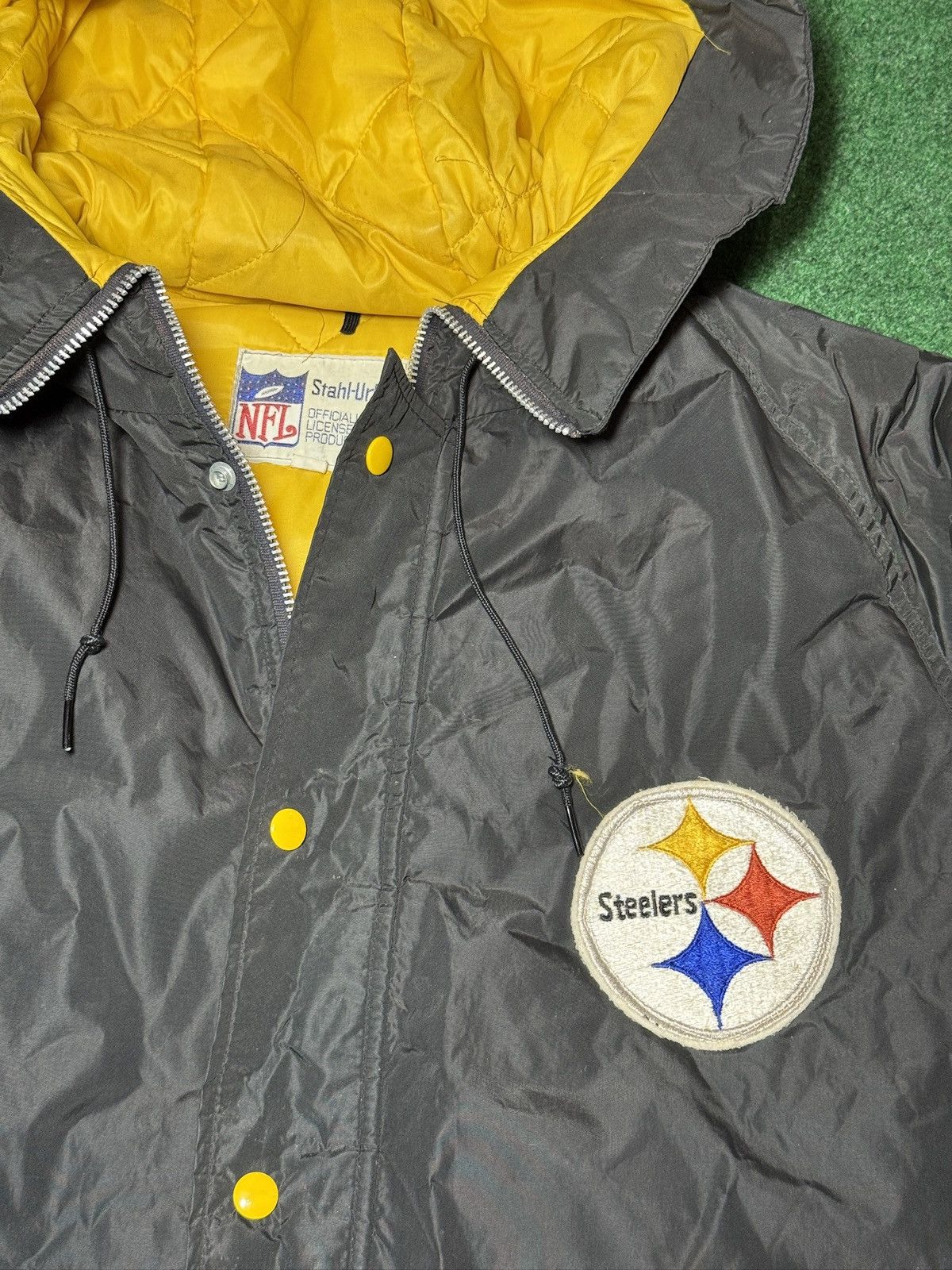 Vintage Vintage 70s Pittsburgh Steelers Retro Talon Zip Jacket Size US M / EU 48-50 / 2 - 2 Thumbnail