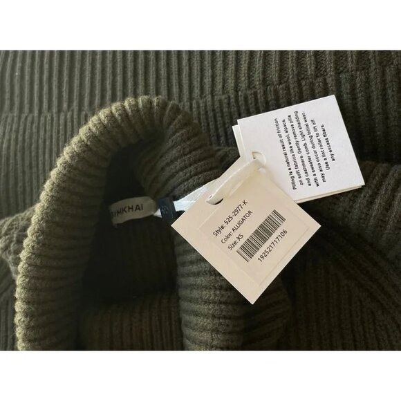 Simkhai NWT $325 Simkhai Maple Cashmere Wool Ribbed Turtleneck Allig Size XS / US 0-2 / IT 36-38 - 4 Thumbnail