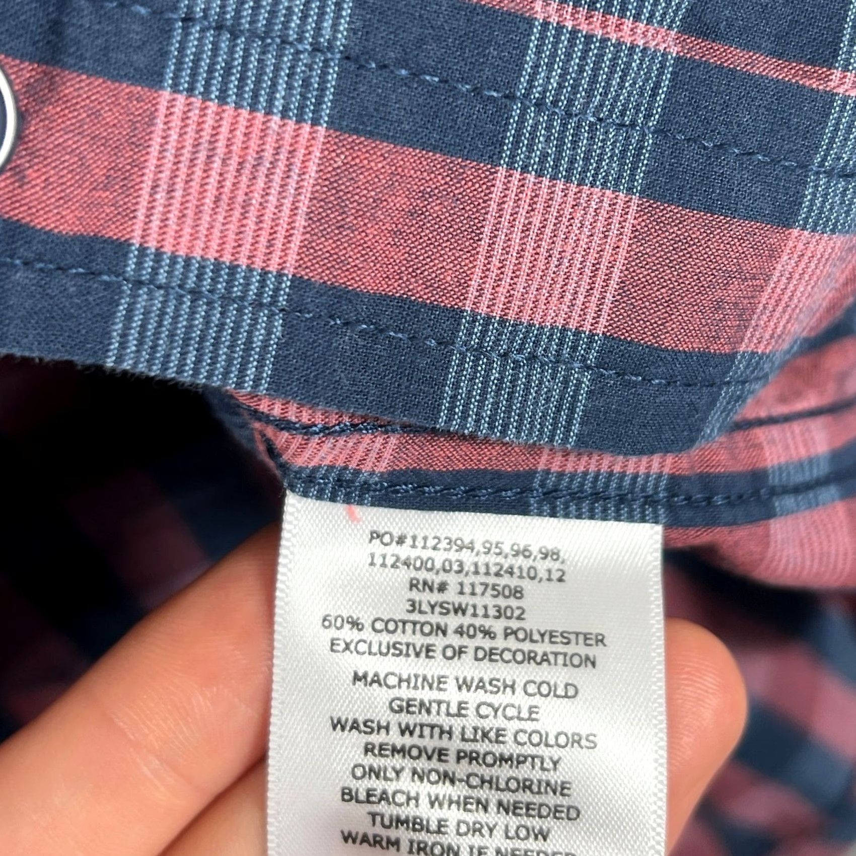 Levi's Levi's Shirt Mens XL Blue Red Plaid Short Sleeve Button Down Pocket Logo Casual Classic Retro Size US XL / EU 56 / 4 - 5 Thumbnail