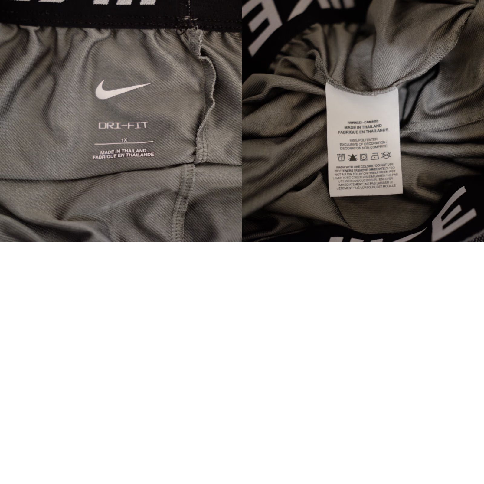 Nike Nike Dri-Fit Stretch Athletic Running Shorts Grey Women's 1X Athletic Shorts Nike Women's 1X Grey Dri-Fit Stretch Running Shorts Size 40" / US 18 - 8 Thumbnail