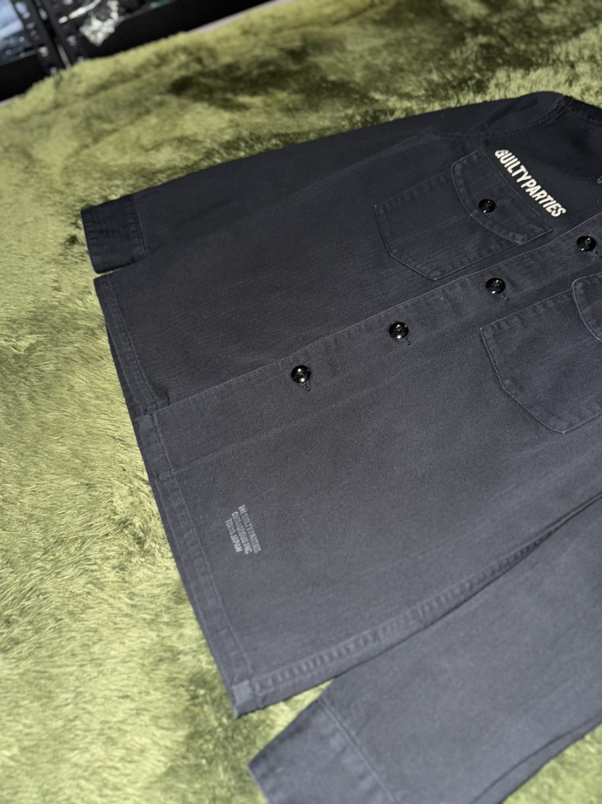 Wacko Maria [S] WACKO MARIA Herringbone Pocket Shirt Black Size US S / EU 44-46 / 1 - 4 Thumbnail
