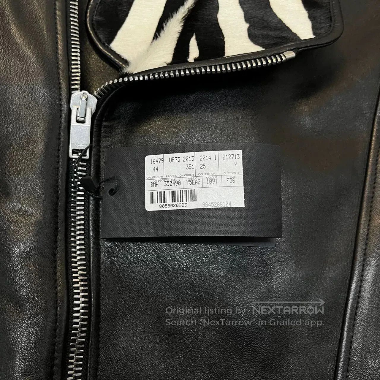 Saint Laurent Paris Saint Laurent Black Leather Jacket. Size XS / US 0-2 / IT 36-38 - 5 Thumbnail